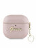 Guess для Airpods 4 чехол PU leather with Script metal logo and H...