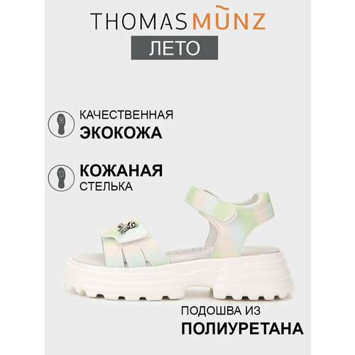 фото Босоножки thomas munz, размер 37, разноцветный
