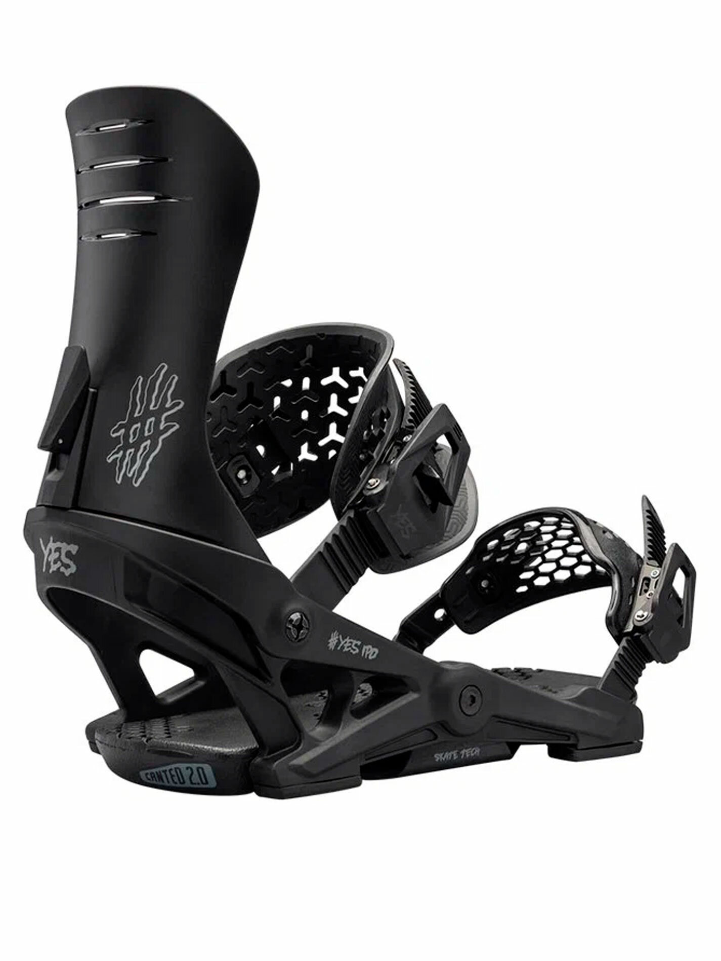 Крепления сноубордические YES IPO (24/25) Black/черный, размер M