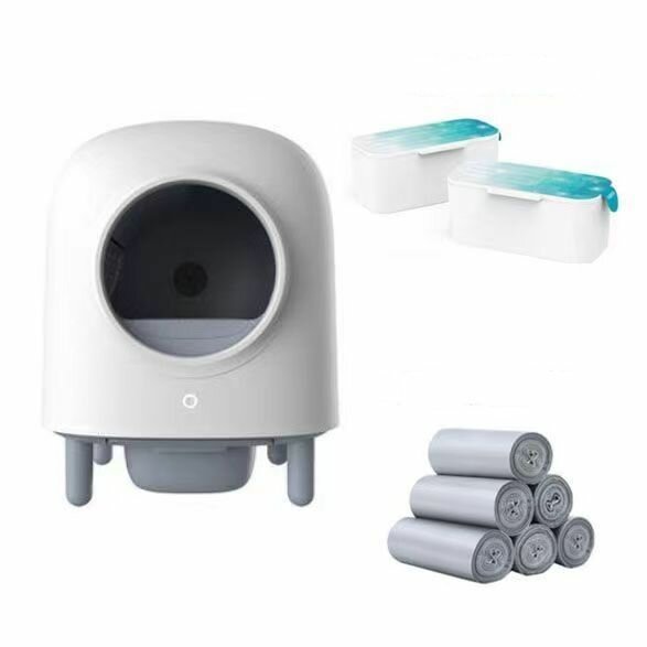 Полностью автоматический умный туалет для кошек Mijia, емкость для сбора фекалий 6 литров, емкость для кошачьих туалетов 5 литров