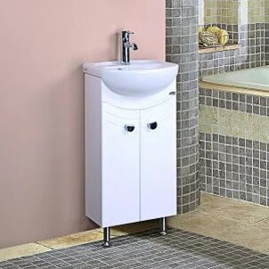 Тумба с раковиной Onika Манго 40.11 напольная 40 см белая полукруглая в современном стиле из МДФ из фаянса