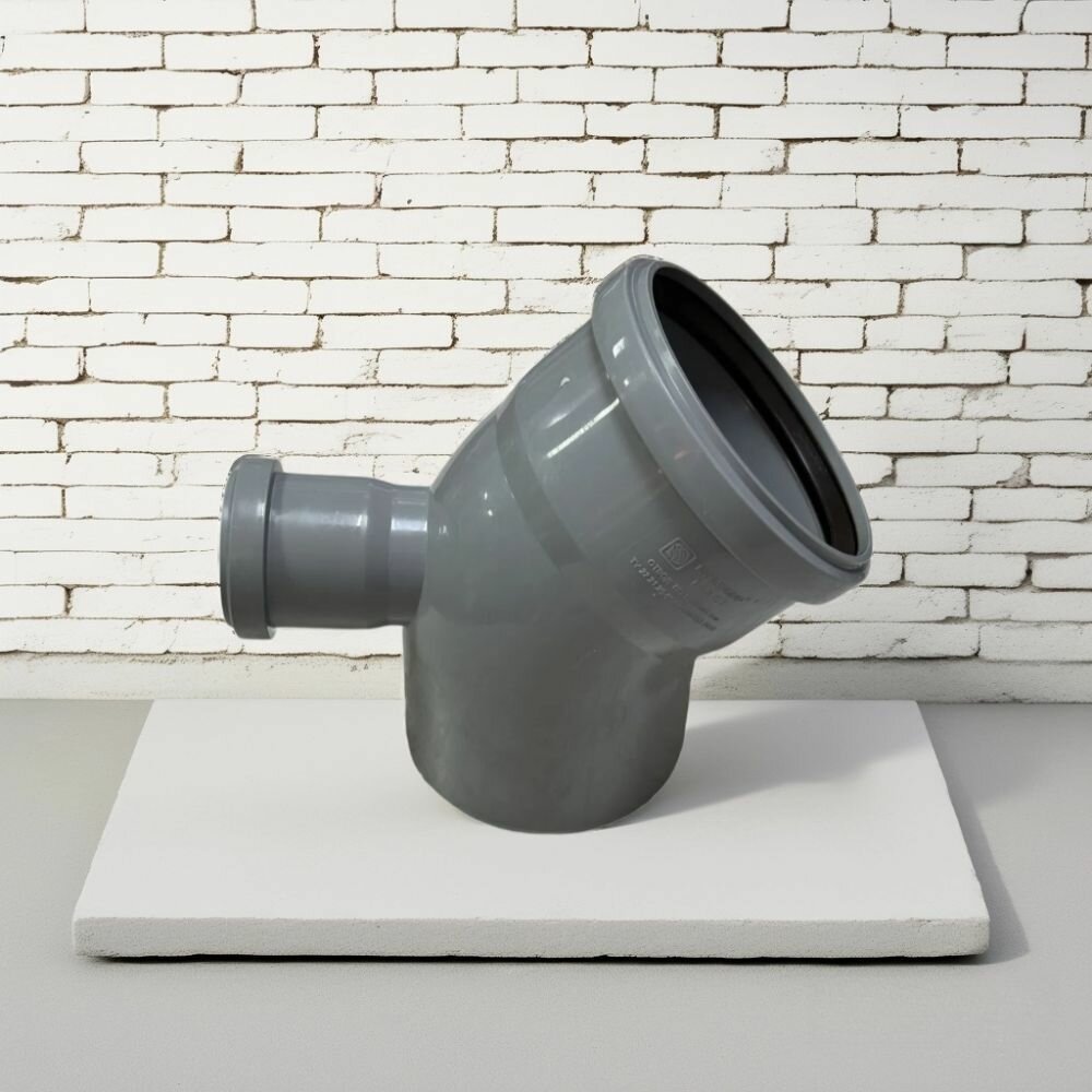 Отвод 110х50 45гр выход в тыл МультимирПласт