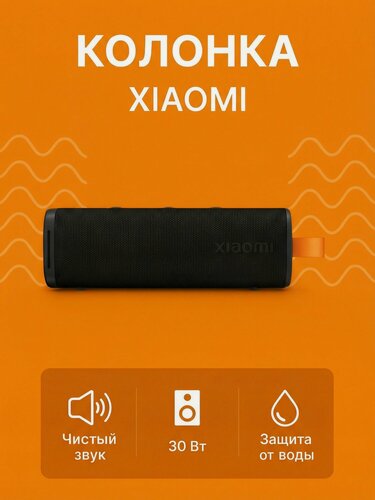 Изображение товара Портативная колонка MI Sound Outdoor (MDZ-38-DB) 30W Black EU, водонепроницаемая, Bluetooth, 360° звук