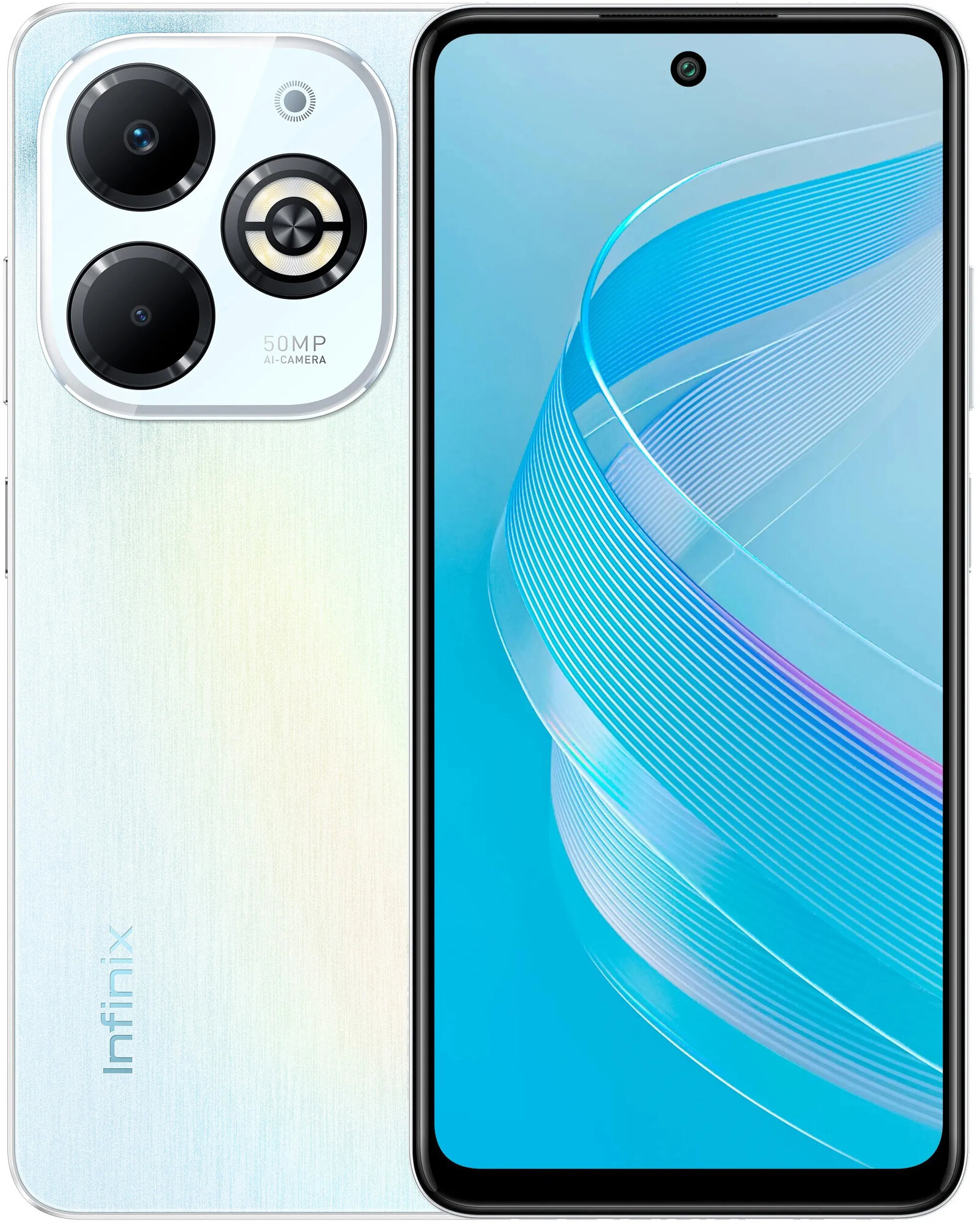 Смартфон Infinix Smart 8 Plus 4/64 ГБ Global, Dual nano SIM, белая галактика