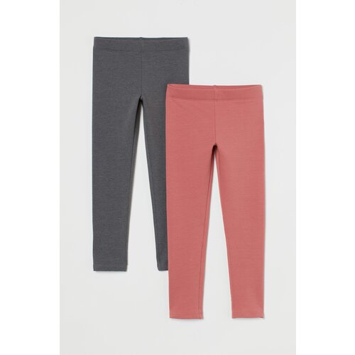 Легинсы H&M, размер 128, розовый, коралловый женские модные леггинсы из искусственного денима облегающие бесшовные леггинсы с высокой талией пикантные длинные джинсы с принтом легг