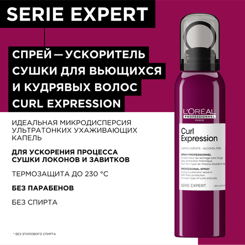 Профессиональный спрей ускоряющий сушку волос с термозащитой Curl Expression для всех типов кудрявых волос 150 мл профессиональный спрей ускоряющий сушку волос с термозащитой curl expression для всех типов кудрявых волос 150 мл