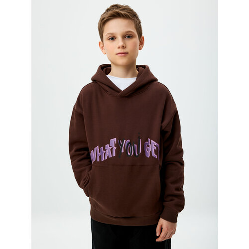 фото Худи sela, размер 164, коричневый