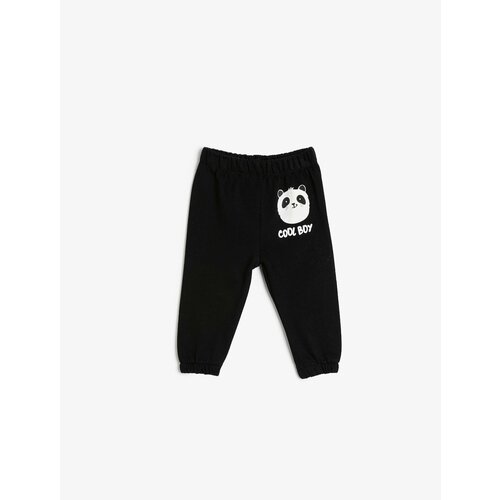 фото Брюки koton, размер 9-12 месяцев, черный