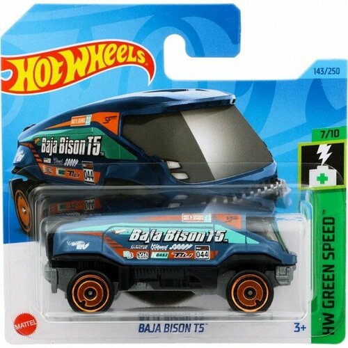 Машинка Mattel Hot Wheels Baja Bison T5, арт. HKG44 (5785) (143 из 250) hot wheels гоночные машинки книжка игра с волшебным мелком