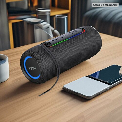 Колонка портативная Bluetooth TFN Dance с подсветкой радио FM влагозащитная 351100₽