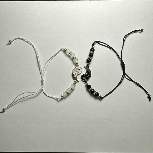 фото Браслет, черный, белый нет бренда