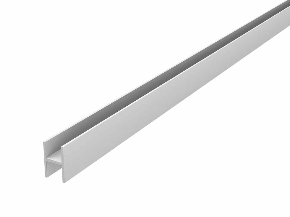 Планка для стеновой панели соединительная универсальная 4 мм матовая серебристая - 1шт.