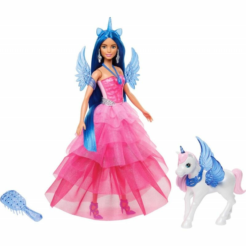 Кукла Barbie Touch of Magic Сапфировая принцесса-единорог