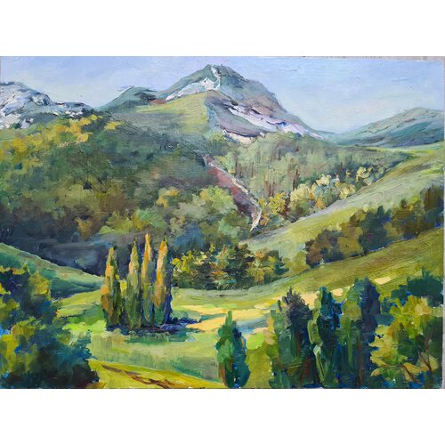 Картина маслом Этюд Красная поляна 3500₽