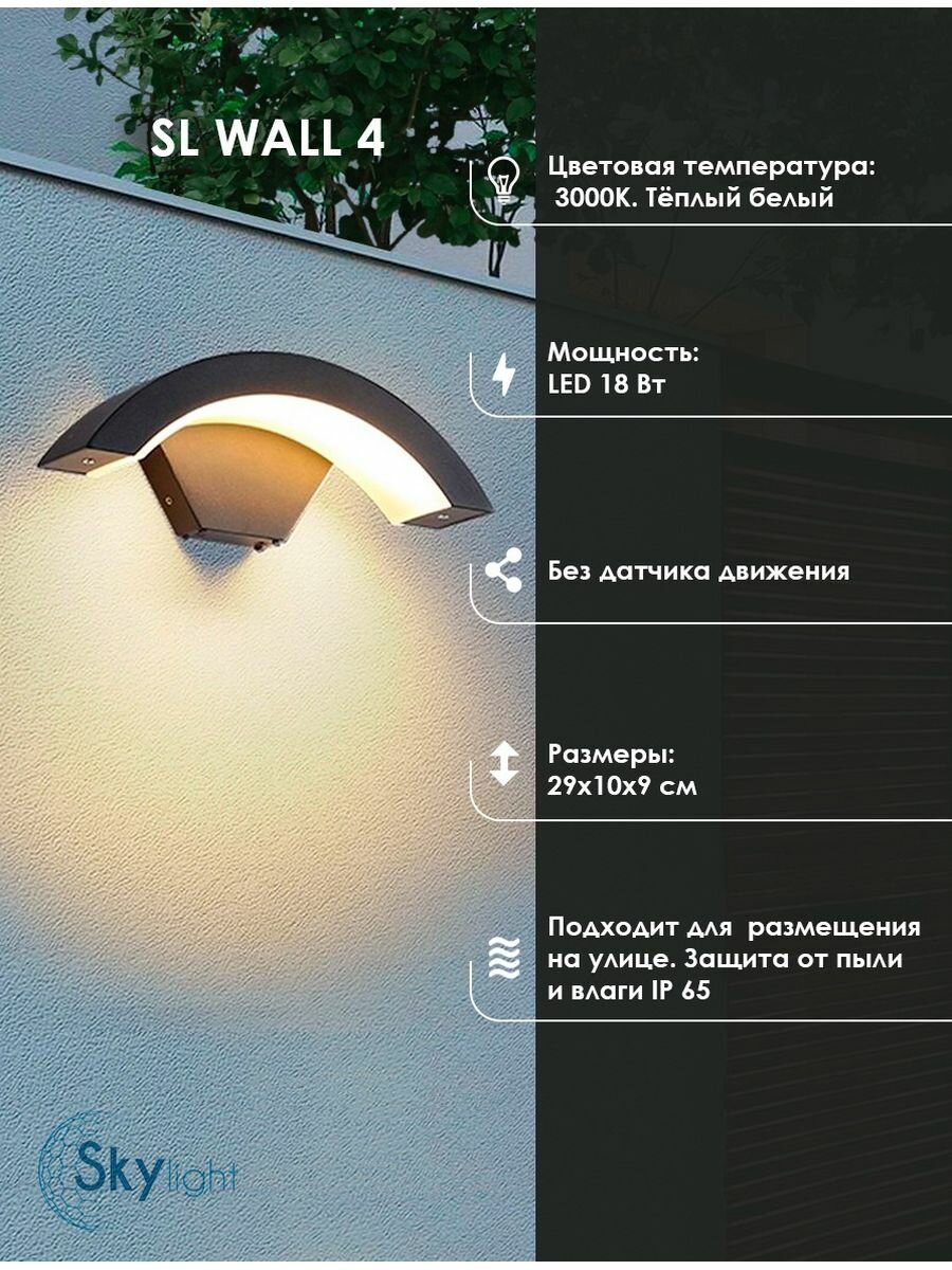 фото Светильники уличные Скайлайт черный