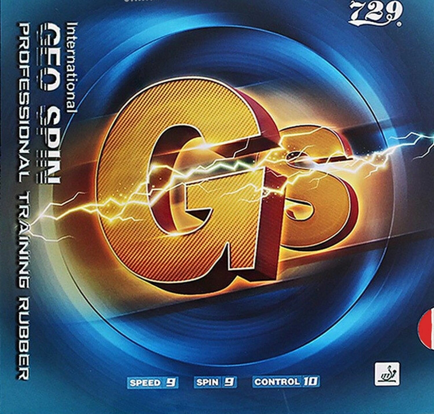 Накладка 729 "Geo Spin", красная, для настольного тенниса, 1 шт 2мм