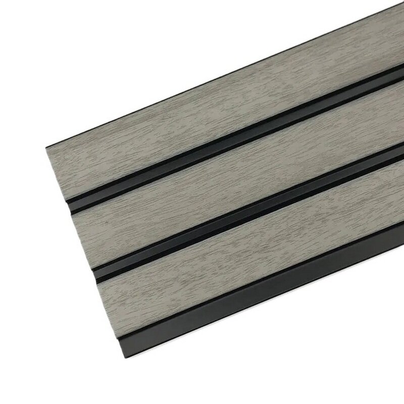 фото Панели 3D RAIL 2800х120х10 мм Ясень серый