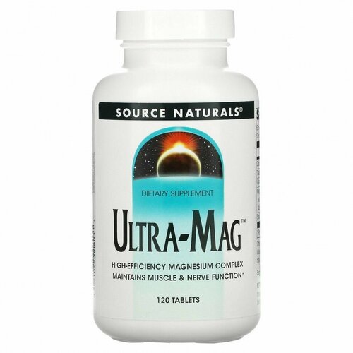 Ультрамаг Магний, Source Naturals, Ultra-Mag, 120 таблеток