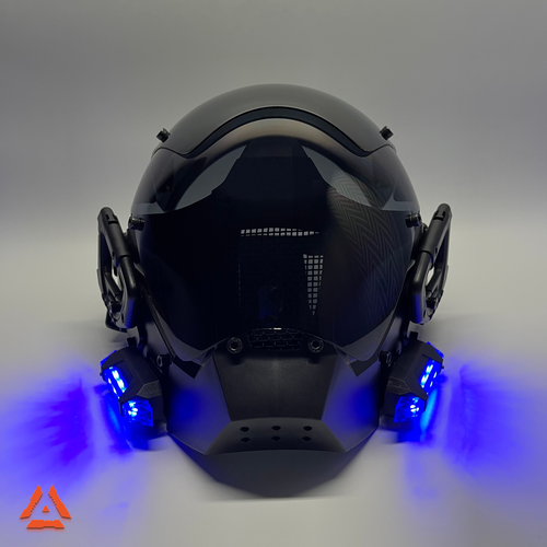 фото Карнавальная маска будущего. светодиодная, led tech-wear