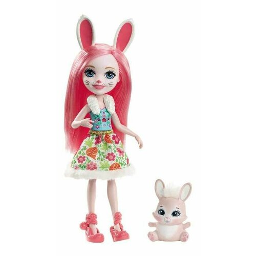 Кукла Mattel Энчантималс с любимой зверюшкой Bree Bunny и Twist кукла enchantimals spring flamingo family hrx85 разноцветный