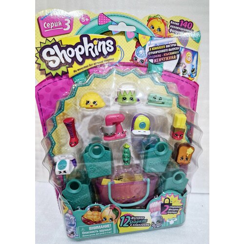 Двенадцать Шопкинсов с редким Степлером, серия 3, Shopkins, Moose