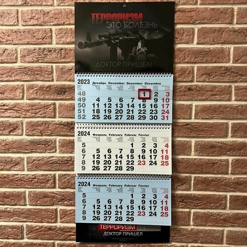 Календарь 2024 Терроризм - это болезнь Доктор пришел 835₽