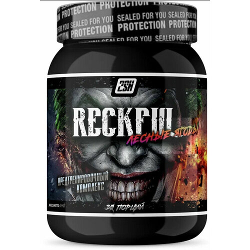 Предтренировочный комплекс RECKFUL Лесные ягоды 195 г, 30 порций
