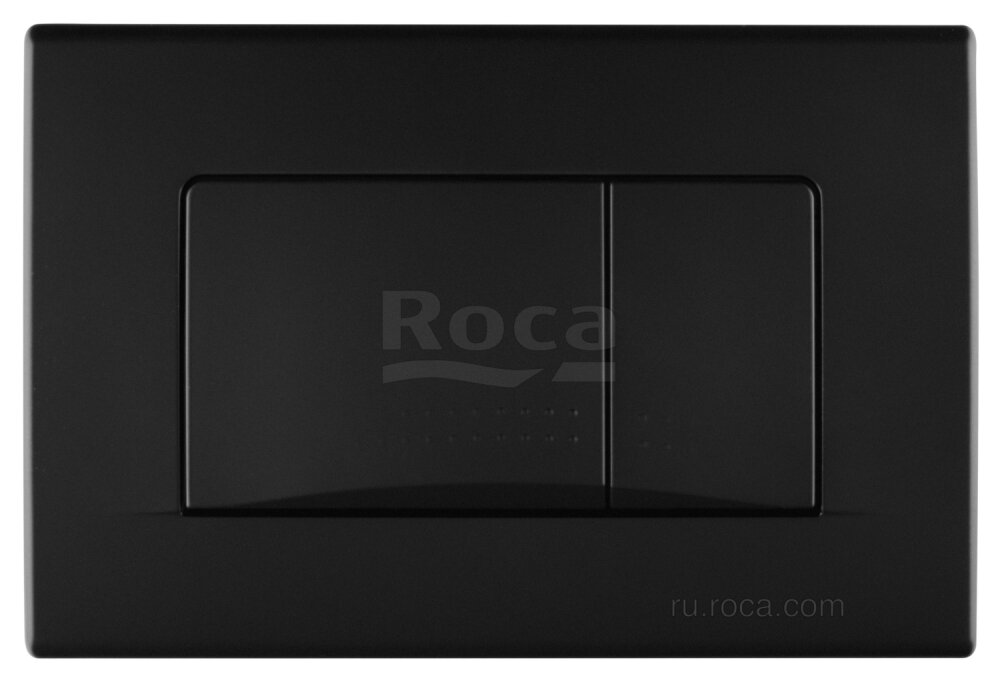 фото Кнопка смыва Roca Active 32B 8901130B6, черный матовый