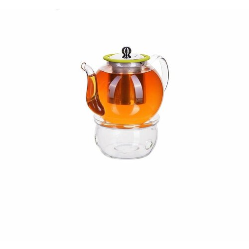 Заварочный чайник с подогревом сито 12 л зеленый 4653₽