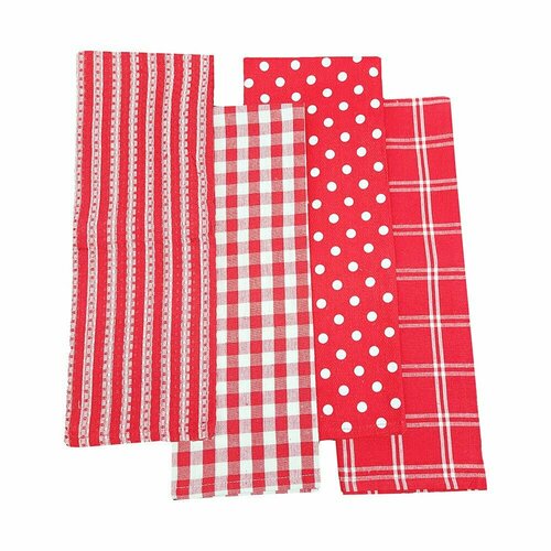 Полотенце кухонное новогоднее 4 шт. 50х70 см, SERVALLI / Новогодние кухонные полотенца