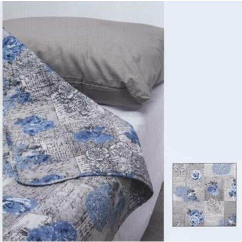 Одеяло-покрывало стеганное Двухспальное 255х255 см, SERVALLI / Покрывало на кровать 2-х спальное / Летнее одеяло на кровать 100% полиэстер