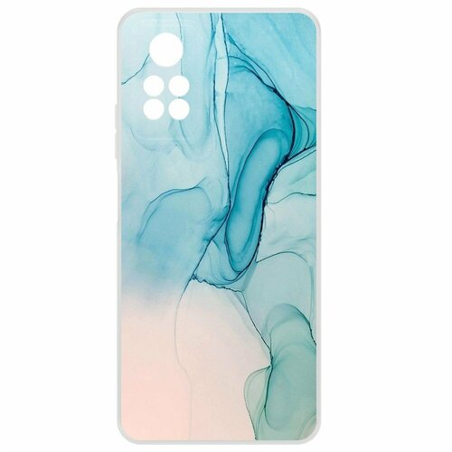 Чехол-накладка Krutoff Clear Case Абстракт разводы для Xiaomi Redmi Note 12 Pro 4G бесцветный