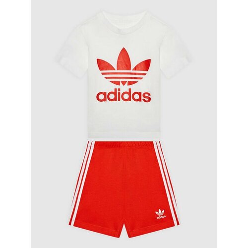 Комплект одежды adidas, размер 18/24M [METY], красный haoohu sport women set two piece set tracksuit striped tee tops stacked jogger sweatpants suit fitness outfit matching set