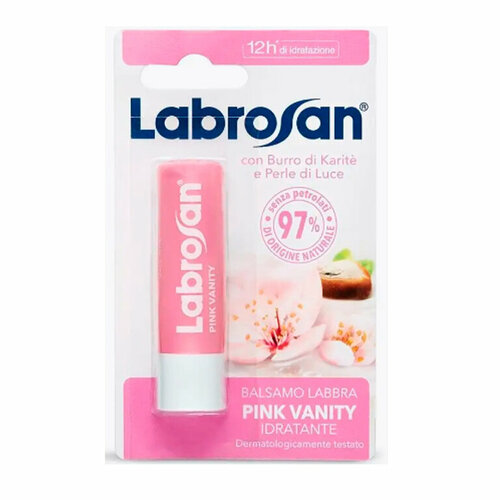 Бальзам для губ Labrosan Увлажняющий 5,5 мл FELCE AZZURRA Labrosan Pink Vanity Lip Balm 5,5 мл