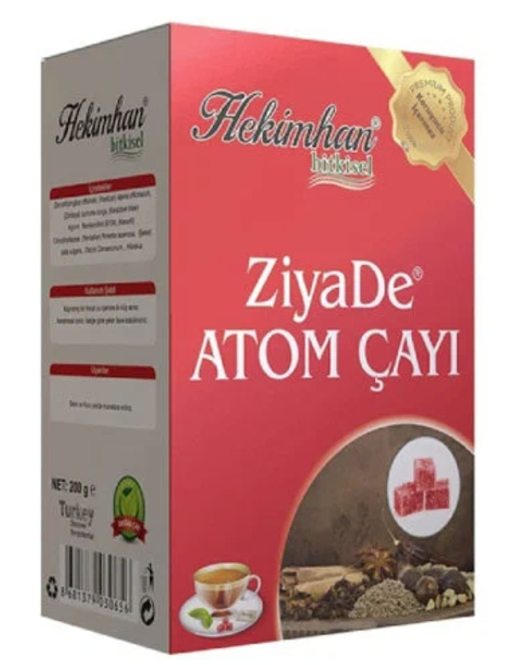 Атом Чай с прополисом, куркумой, имбирем ZiyaDe ATOM HEKIMHAN BITKISEL 170 гр