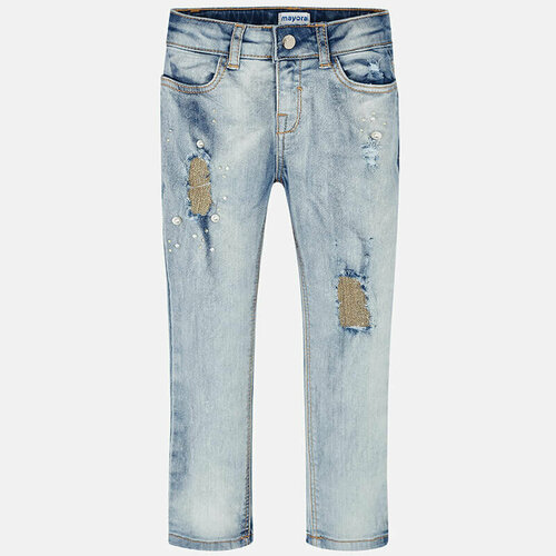 джинсы mayoral размер 4 года голубой Джинсы Mayoral, размер 104 (4 года), голубой