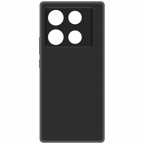 Чехол-накладка Krutoff Soft Case для INFINIX Note 40 Pro черный чехол накладка krutoff soft case спейсбордер для infinix note 40 черный
