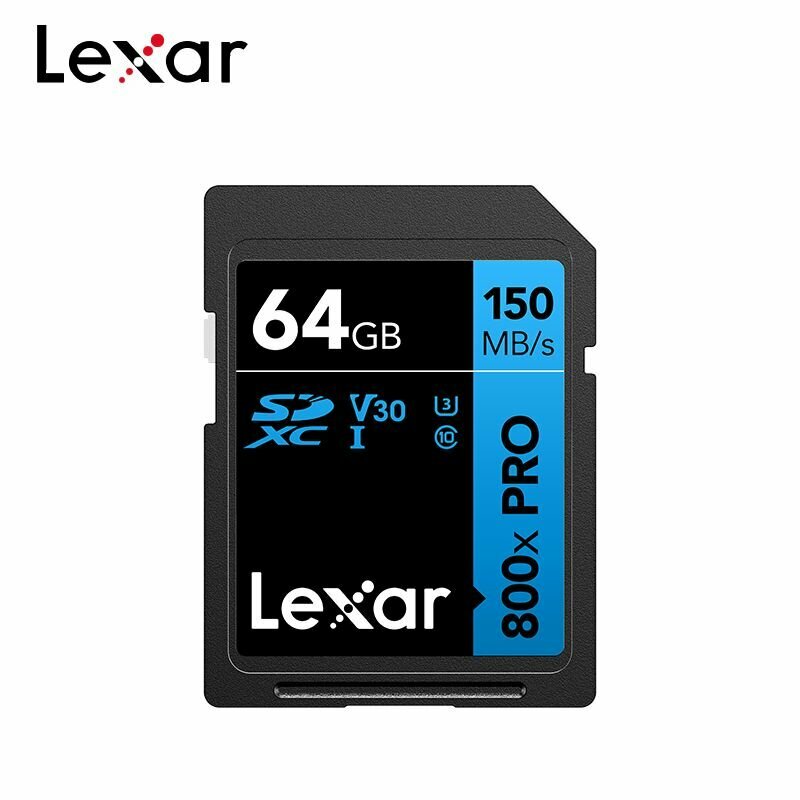 64GB Карта памяти Lexar High-Performance 800xPRO SDXC BLUE Series (LSD0800064G-BNNNG)