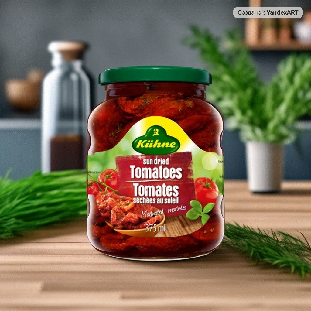 Томаты Kuhne Dried Tomatoes сушеные без содержания масла, 340 г