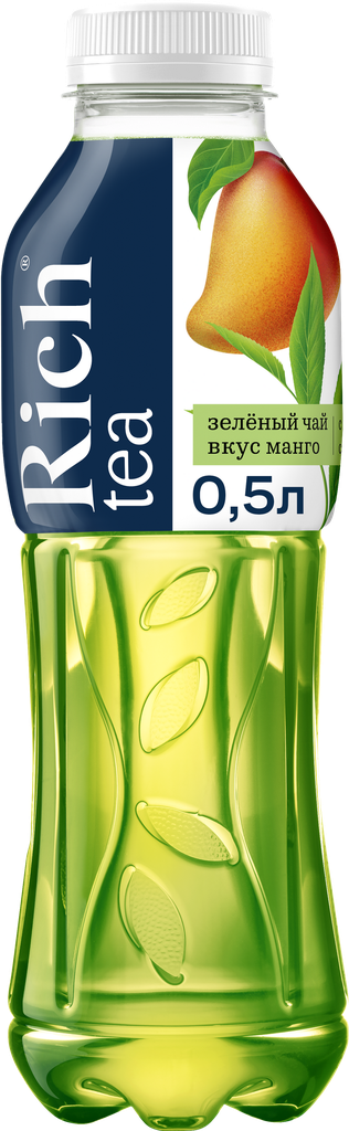 Напиток RICH Зеленый чай со вкусом манго, 0.5л