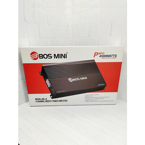 Усилитель автомобильный BOS-MINI 464 4х канальный 3799₽