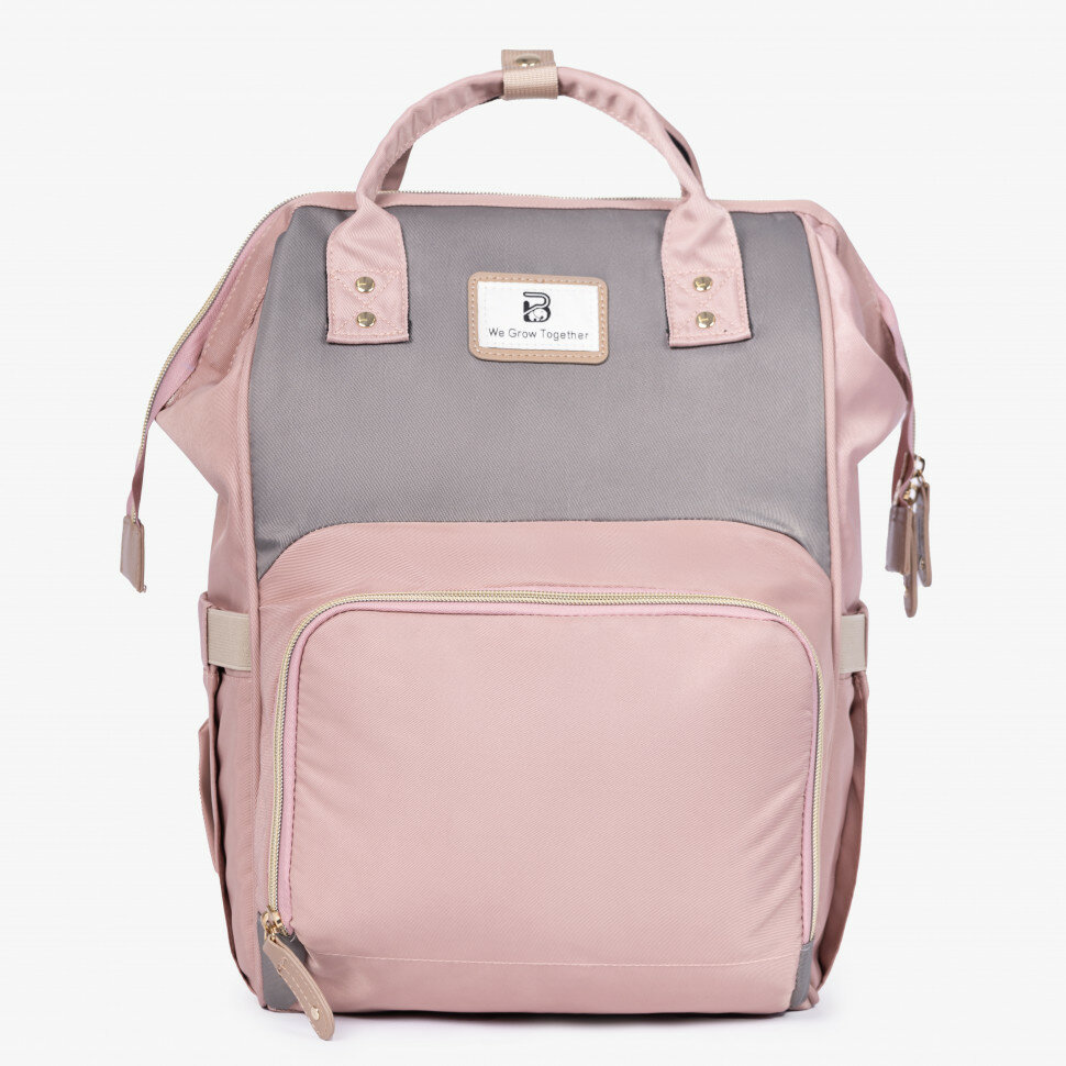 Рюкзак, 1105-DL004 серый/розовый