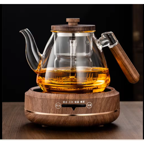 Чайник из боросиликатного стекла с деревянной ручкой 2189₽
