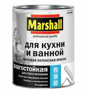 MARSHALL Краска д/кухни и ванной BW матовая 2,5 л