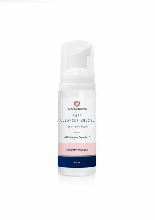Medic Control Peel Soft Cleanser Mousse Пенка мусс для деликатного очищения кожи лица и шеи Медик Контрол Пил, 60 мл