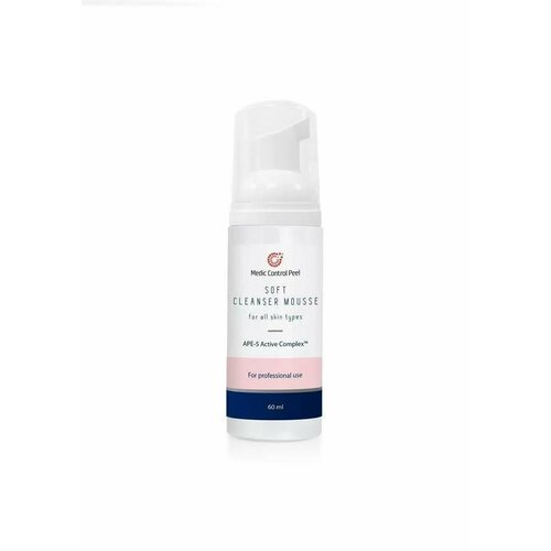 Medic Control Peel Soft Cleanser Mousse Пенка мусс для деликатного очищения кожи лица и шеи Медик Контрол Пил, 60 мл мусс для очищения лица medic control peel cleanser mousse 150 мл медик контрол пил