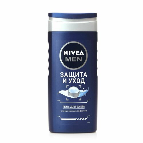 Гель для душа Nivea Men Защита и уход 2в1, 250 мл. nivea гель для душа nivea men boost 3в1 заряжает энергией кофеин 500мл 1 шт