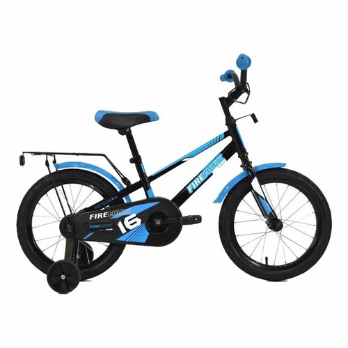 SKIF 16 (16 1 ск.) 2022, черный/голубой, IBK22OK16005 Велосипед велосипед forward azure 16 16 1 ск 2022 желтый голубой ibk22fw16122
