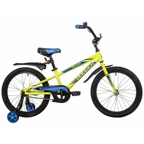Детский велосипед Novatrack Dodger 20 год 2024 цвет Зеленый 20966₽