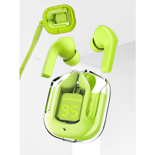 Беспроводные наушники BT30 Сенсорные блютуз вкладыши с шумоподавлением Наушники в прозрачном кейсе 880₽